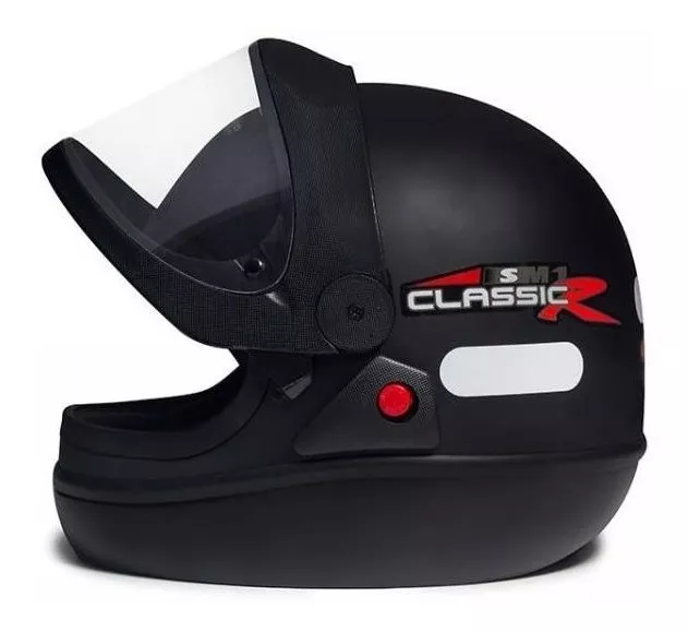 Capacete San Marino Preto Classic,automática.original! - Imagem 4